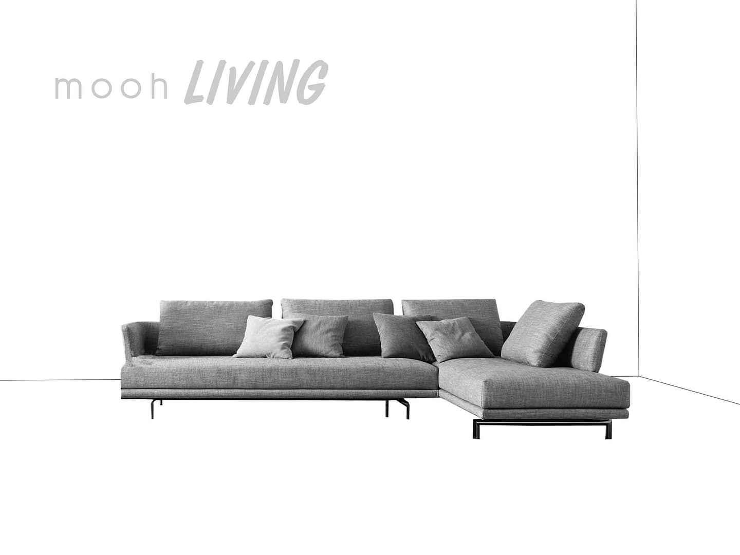 昆塔 │ L型沙發 - mooh Living．墨禾製作