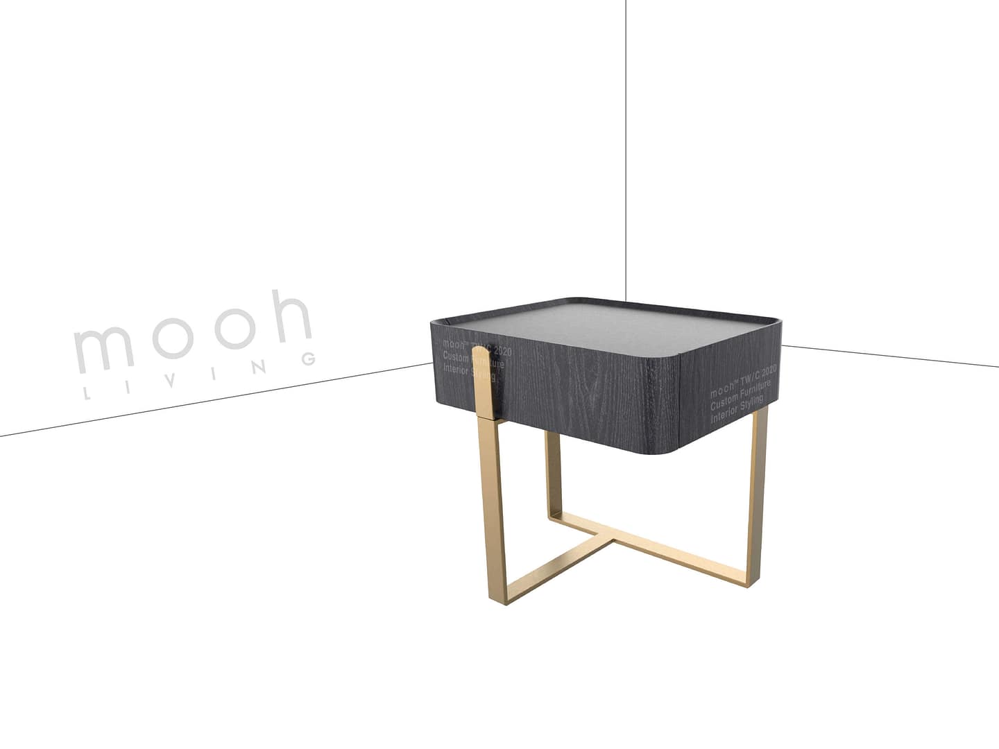 諾拉｜床頭櫃｜mooh Living 流行設計家具・墨禾製作