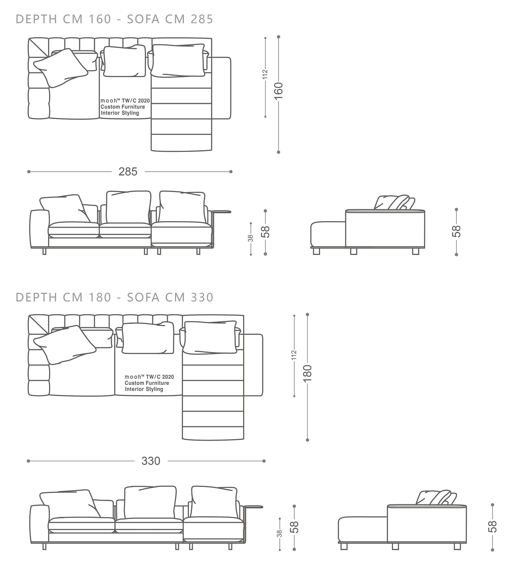丹佛 │ L型沙發 - mooh Living．墨禾製作