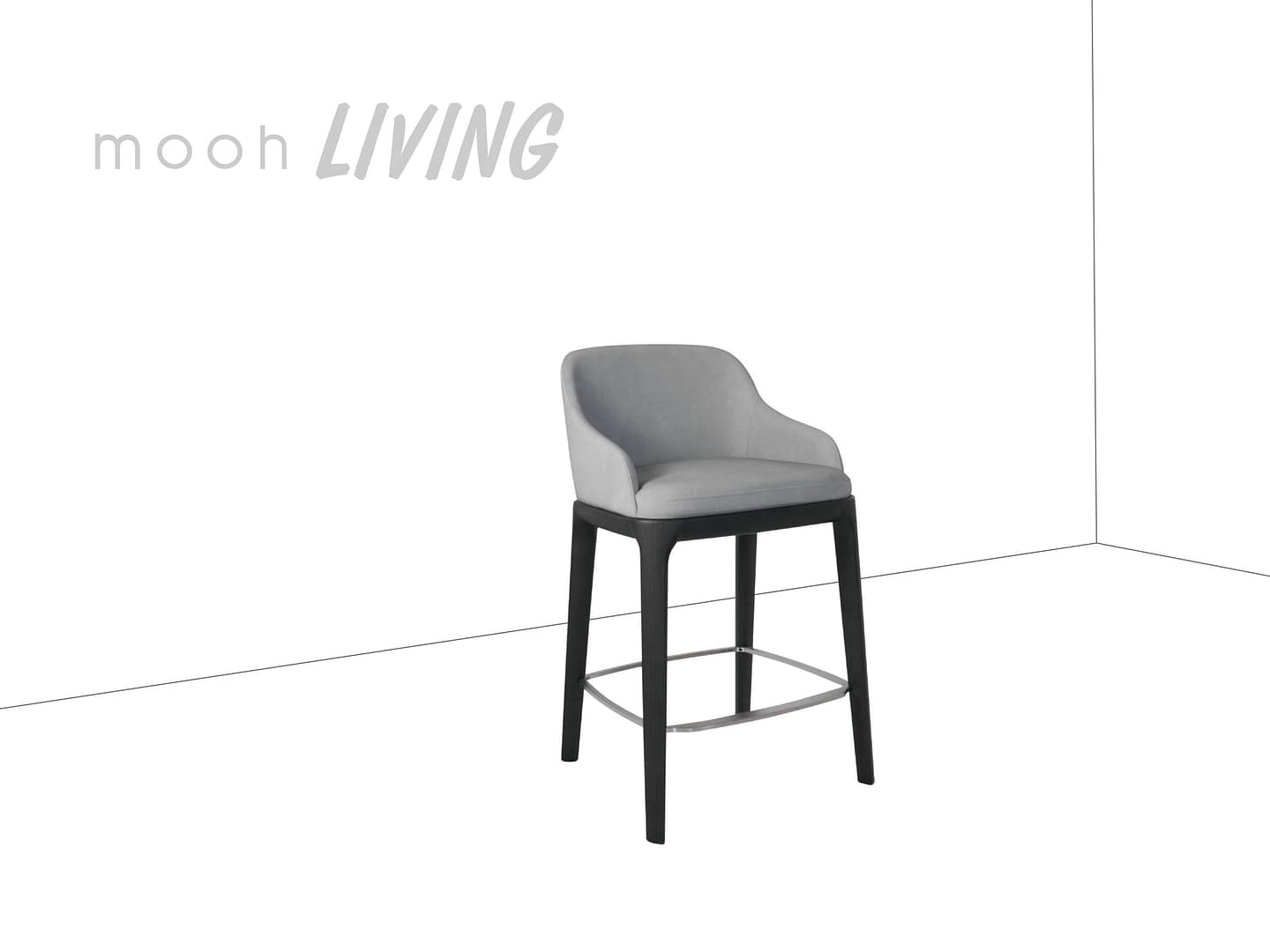 貝莎｜吧檯椅｜mooh Living 流行設計家具・墨禾製作