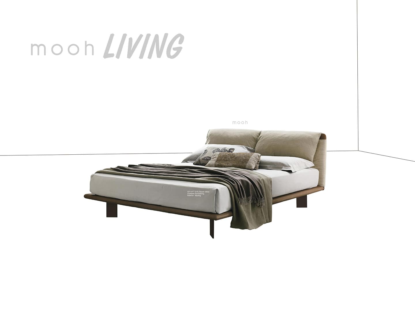 伊卡 │ 雙人床架 - mooh Living．墨禾製作