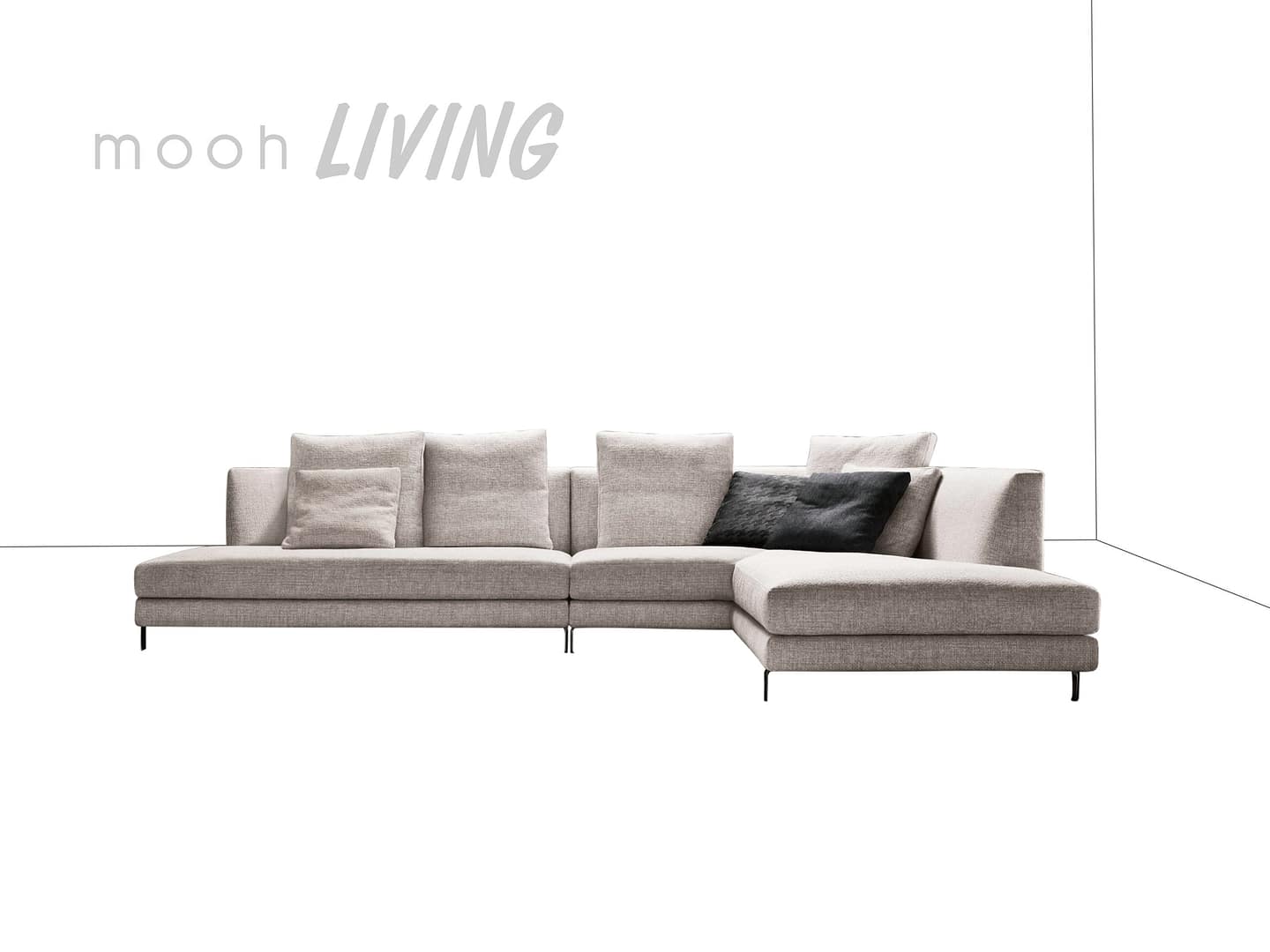 ［mooh select］諾曼 │ L型沙發 - mooh Living．墨禾製作