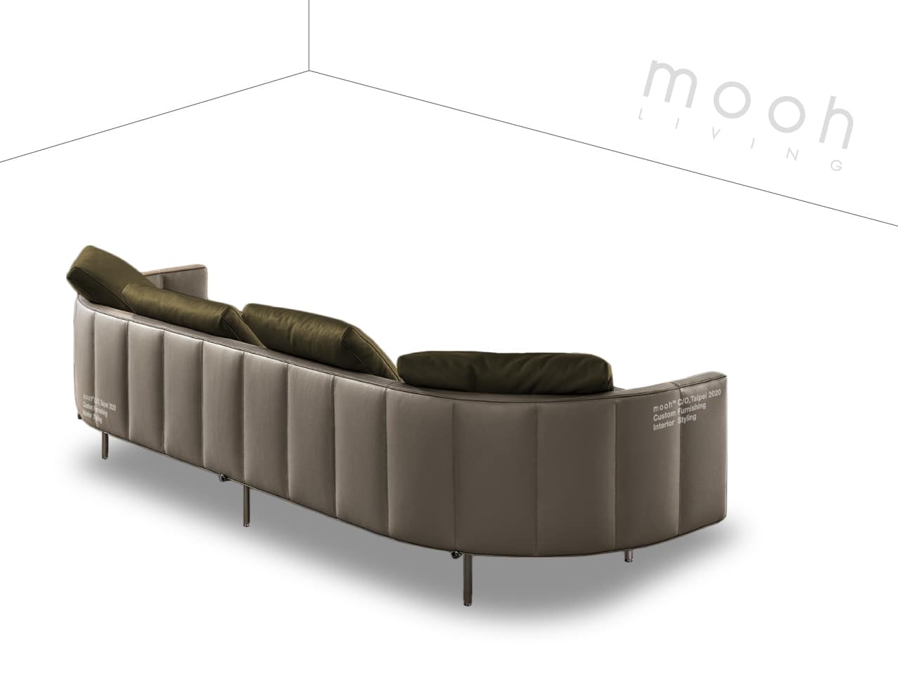 ［mooh select］凱瑟琳 │ 三人沙發 - mooh Living．墨禾製作