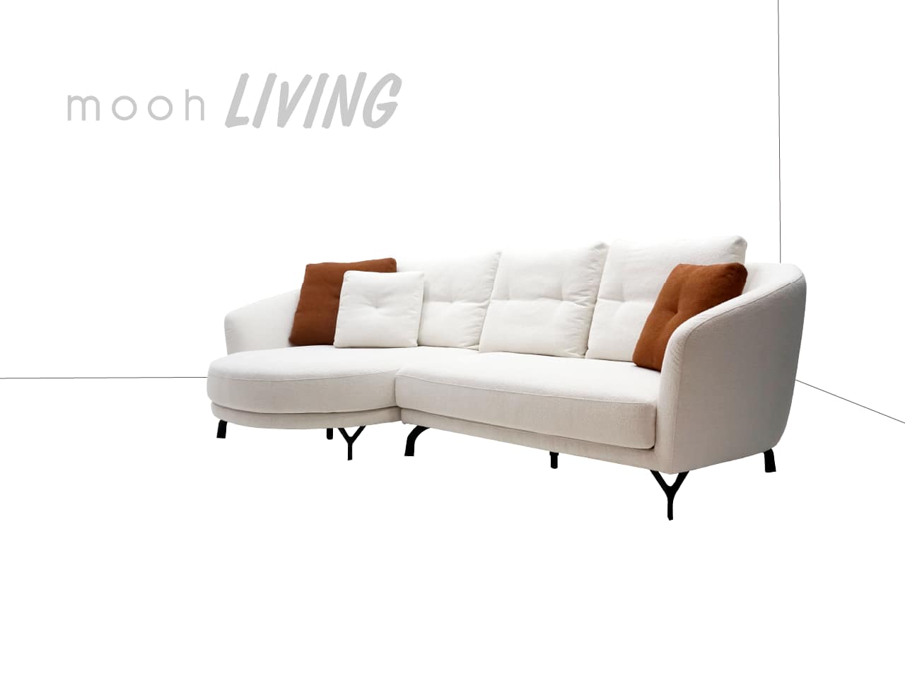 伊諾 │ L型沙發 - mooh Living．墨禾製作