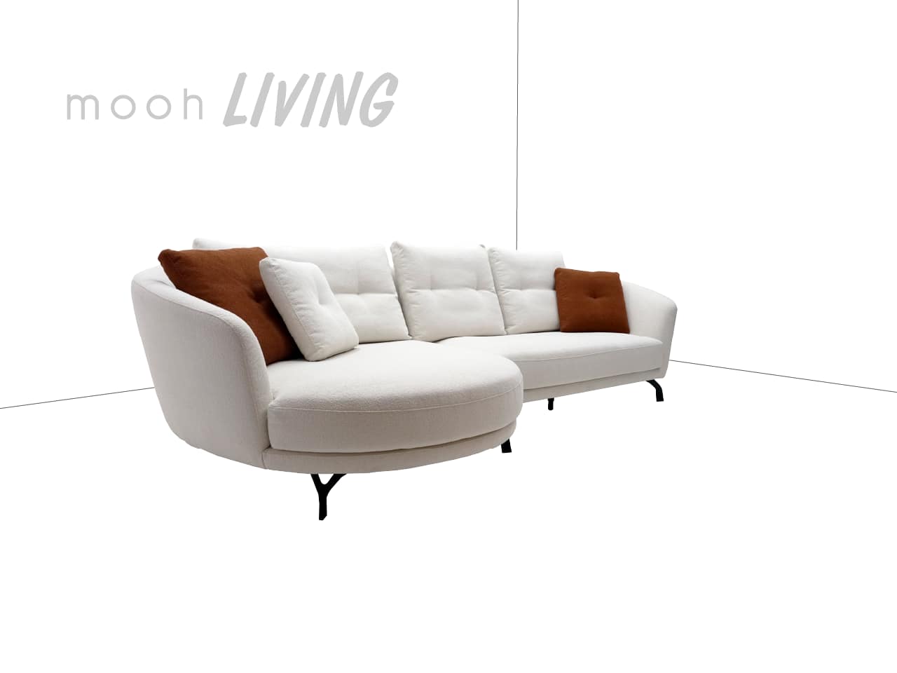 伊諾 │ L型沙發 - mooh Living．墨禾製作