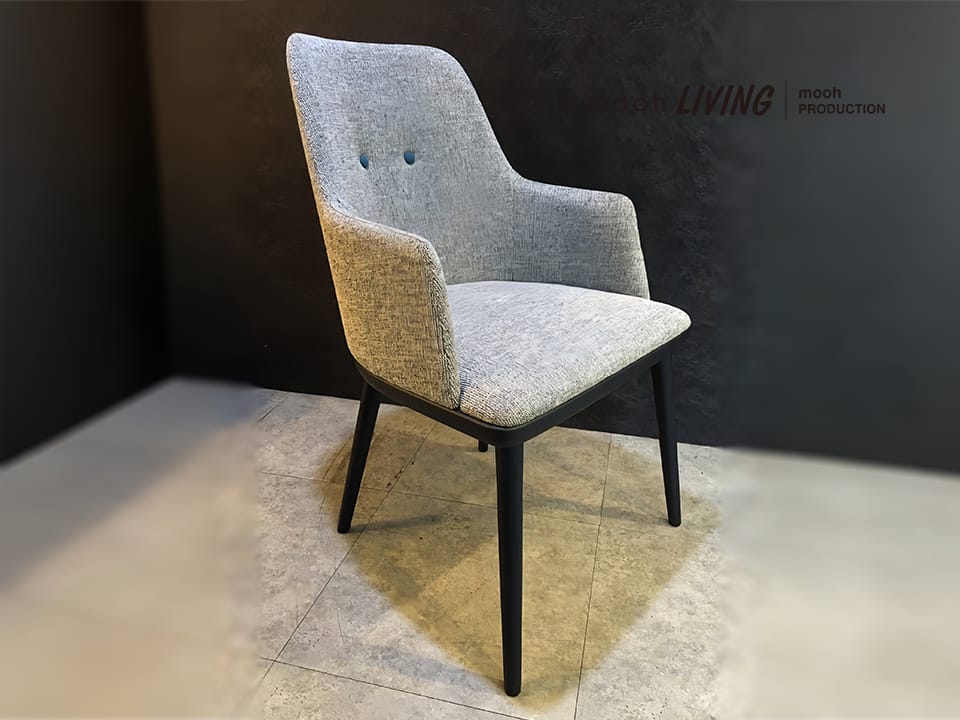 比勒｜扶手餐椅｜mooh Living 流行設計家具・墨禾製作