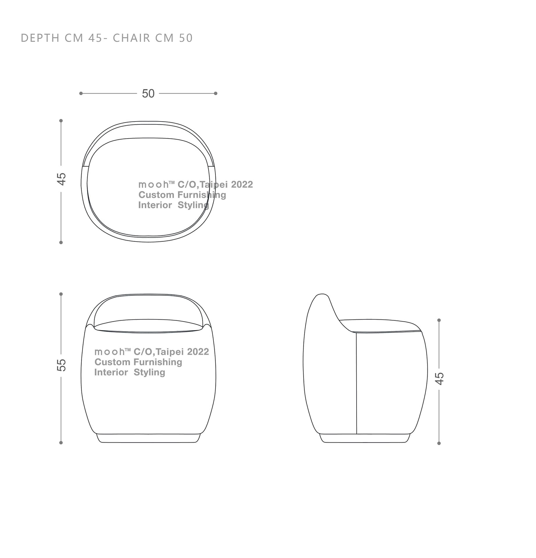 弗尼｜椅凳｜mooh Living 流行設計家具・墨禾製作