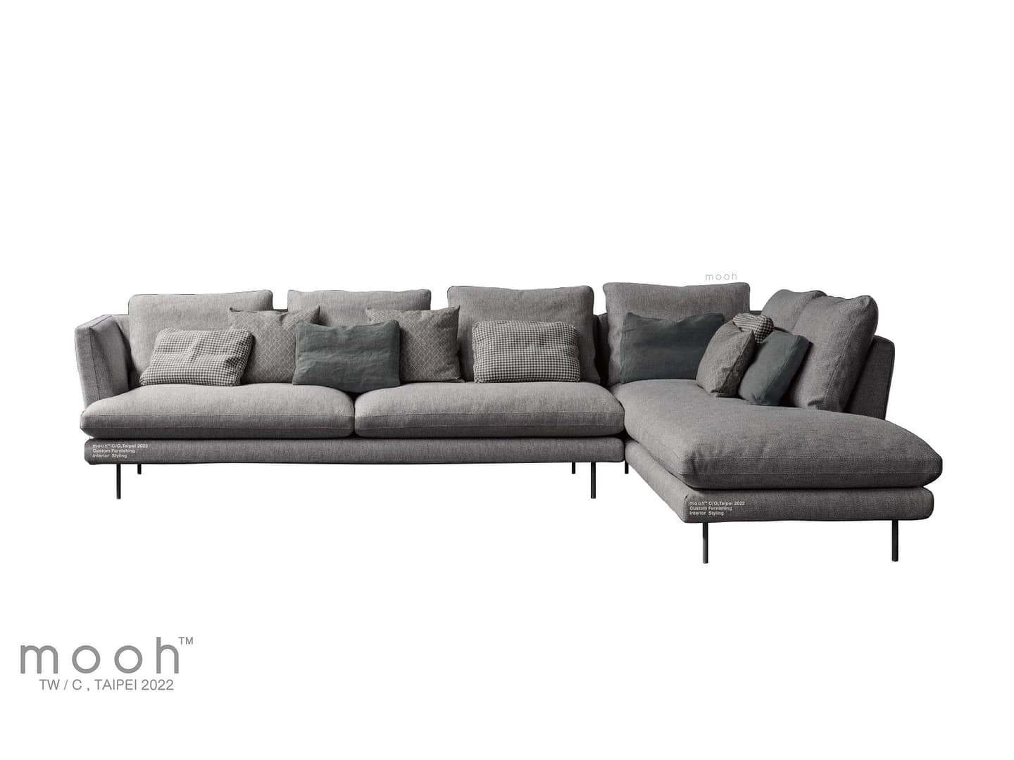 雷諾 I L型沙發｜L型沙發｜mooh Living 流行設計家具・墨禾製作