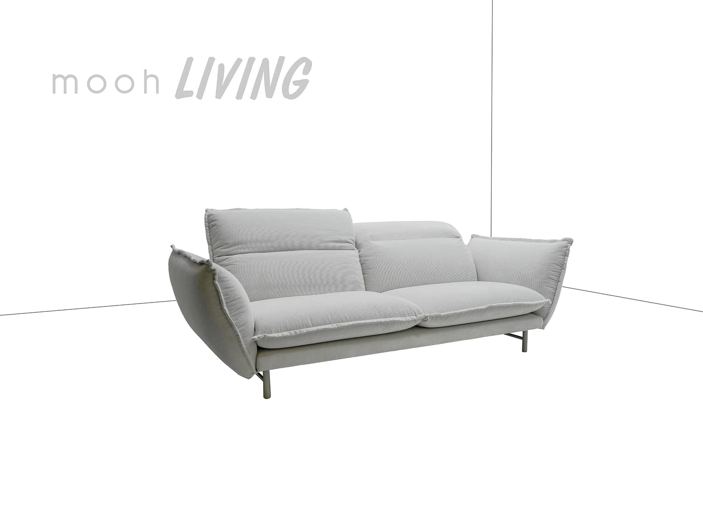 莫爾 │ 三人沙發 - mooh Living．墨禾製作