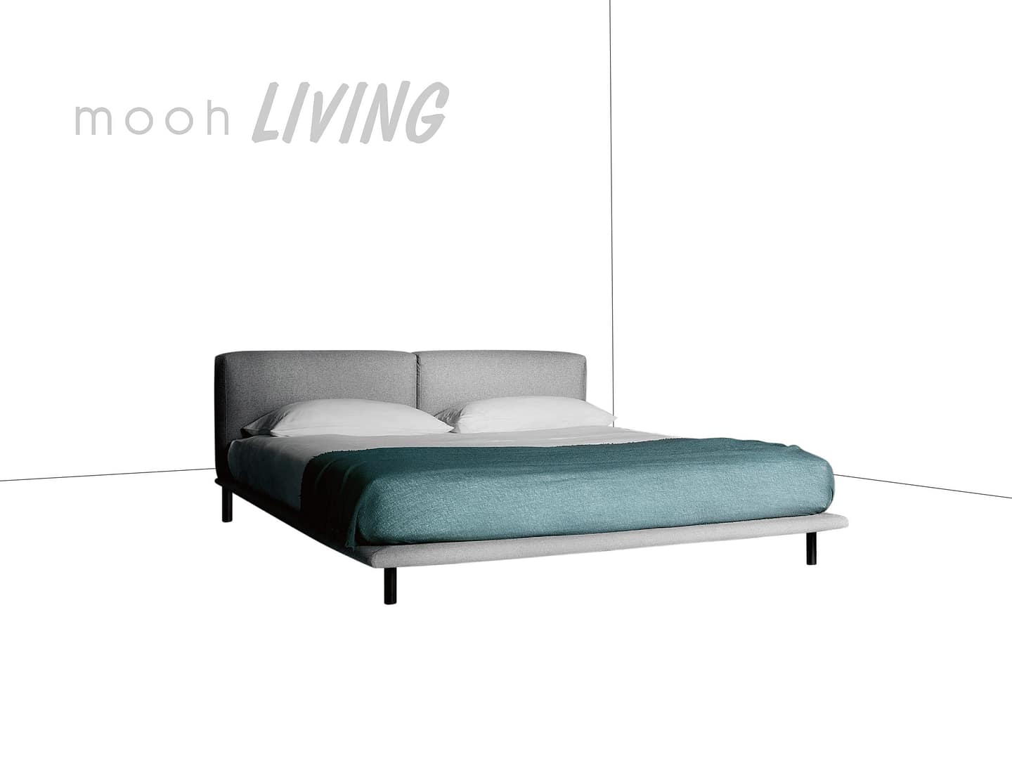 伊倫 │ 雙人床架 - mooh Living．墨禾製作