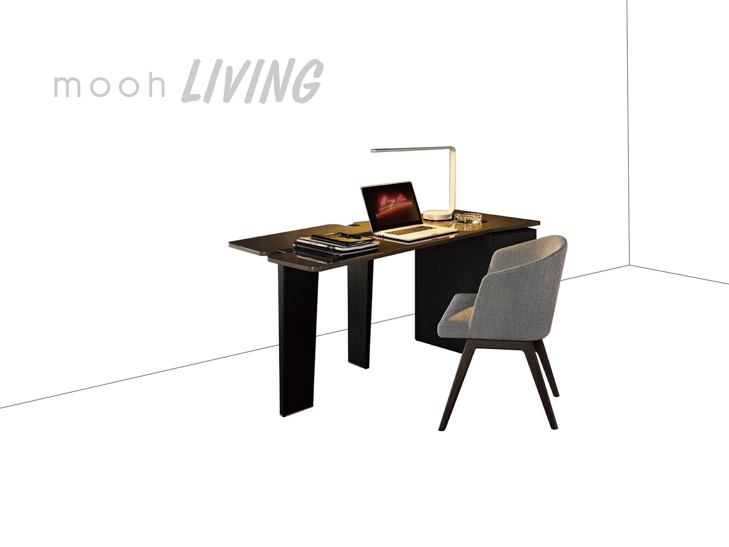 萊昂｜書桌｜mooh Living 流行設計家具・墨禾製作