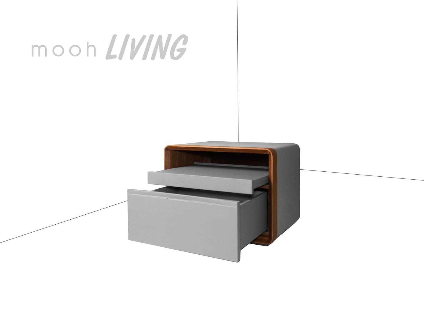 凱爾梅｜床頭櫃｜mooh Living 流行設計家具・墨禾製作