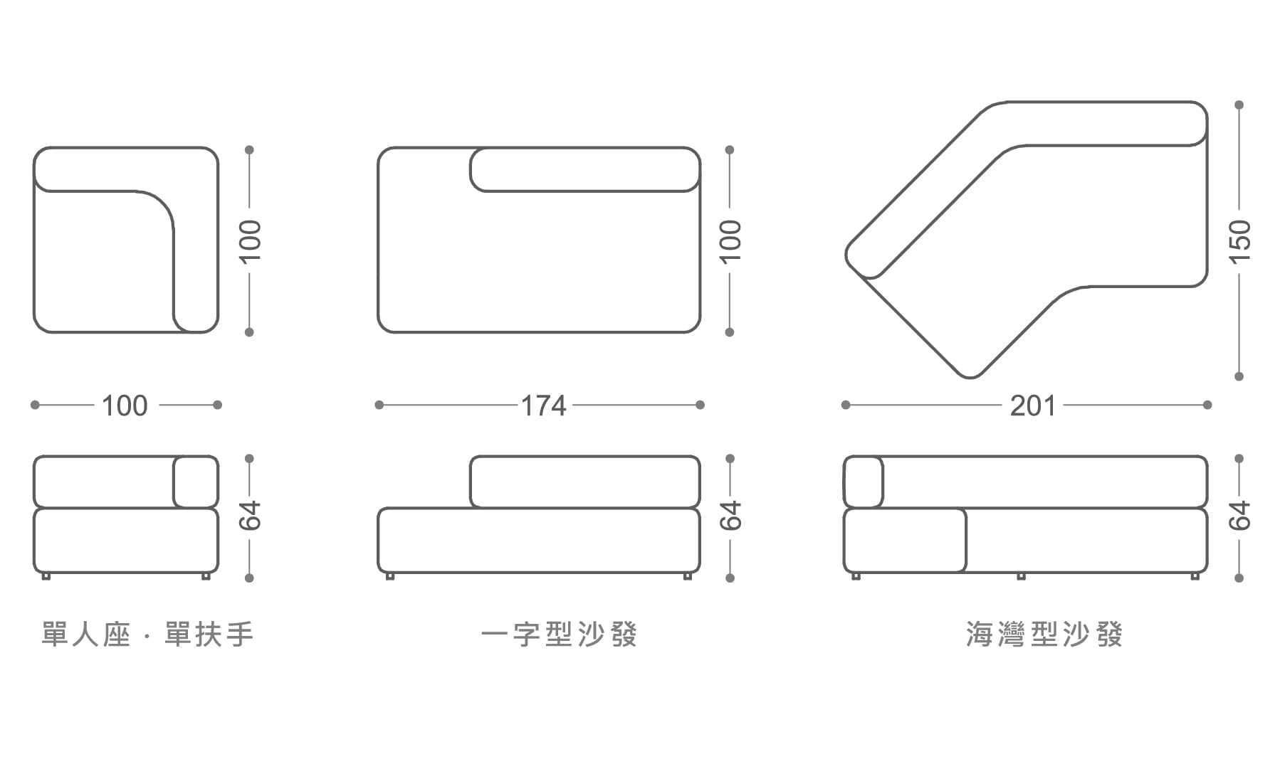 柯美 │ 海灣型沙發 - mooh Living．墨禾製作